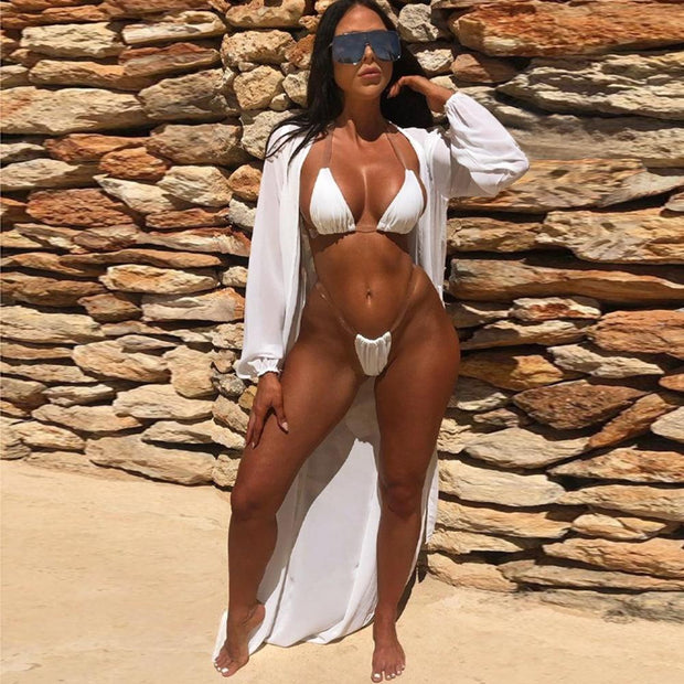 New  Low Waist Two Pieces Bikini Set