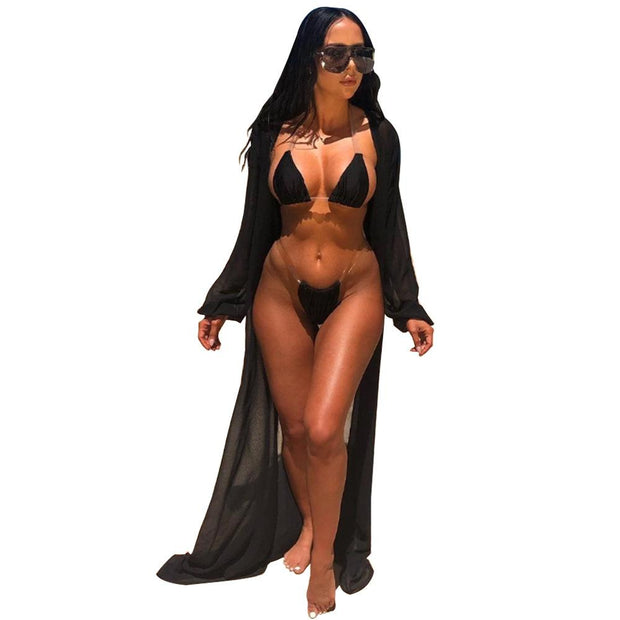 New  Low Waist Two Pieces Bikini Set