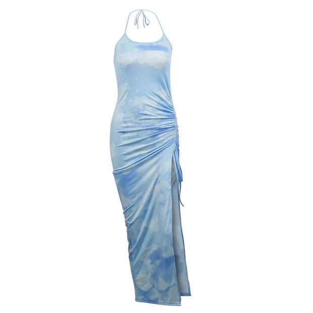 Strap Sleeveless Party Club Fashion Slim Backelss Bodycon Halter Dress