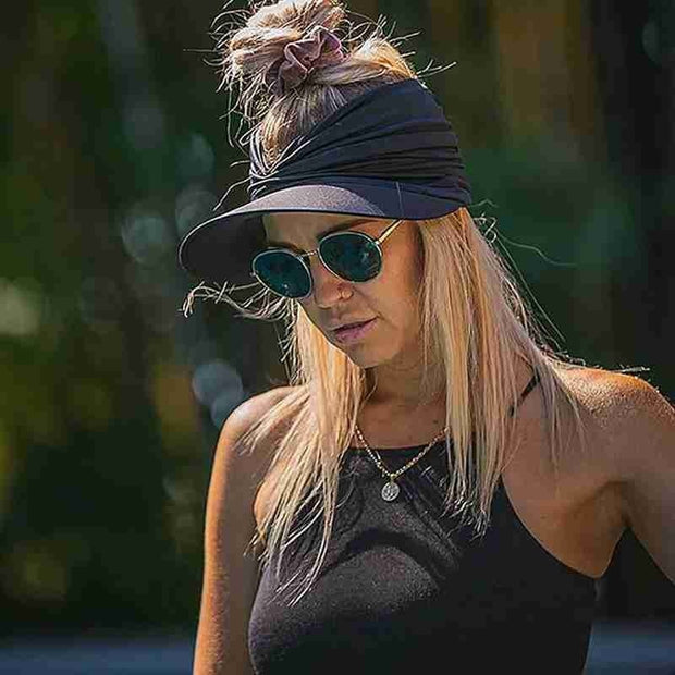 Women's Visor Hallow Top Outdoor Hat