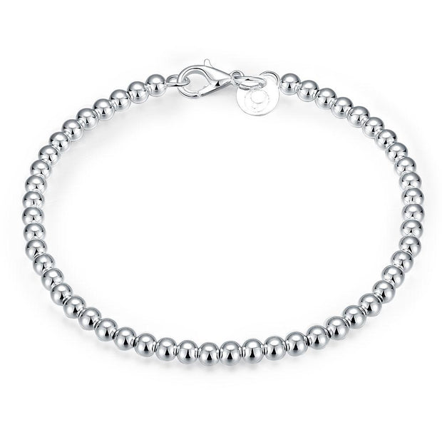 Small Ball Pearl 18K White Gold Plated Bracelet