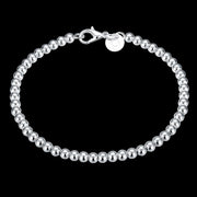 Small Ball Pearl 18K White Gold Plated Bracelet