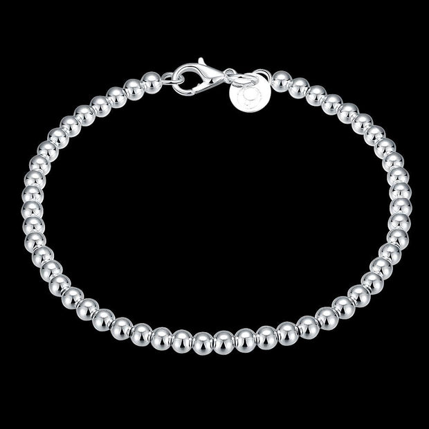 Small Ball Pearl 18K White Gold Plated Bracelet