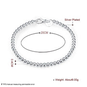 Small Ball Pearl 18K White Gold Plated Bracelet