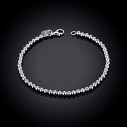 Small Ball Pearl 18K White Gold Plated Bracelet