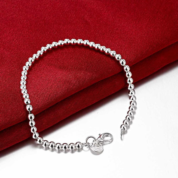 Small Ball Pearl 18K White Gold Plated Bracelet