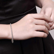 Small Ball Pearl 18K White Gold Plated Bracelet