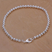 Small Ball Pearl 18K White Gold Plated Bracelet
