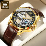 Olevs Luxury Men Watches New Automatic Mechanical Wristwatch