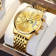 OLEVS Men's Watch Waterproof Luminous Wrist watch Quartz Stainless