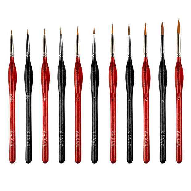 Miniature Detail Paint Brush Set