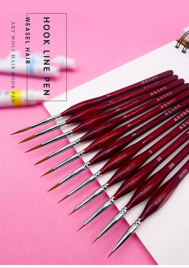 Miniature Detail Paint Brush Set