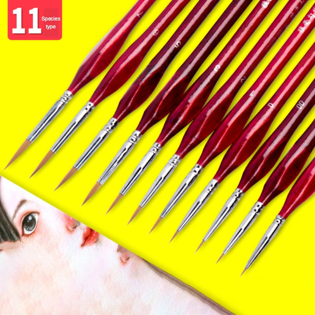 Miniature Detail Paint Brush Set