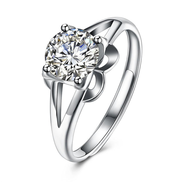 Fluer Sterling Silver Ring