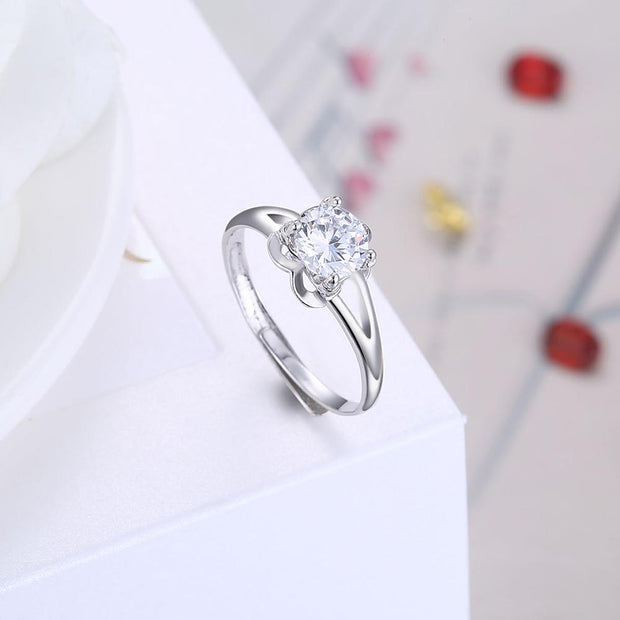 Fluer Sterling Silver Ring