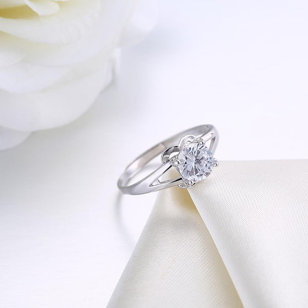 Fluer Sterling Silver Ring