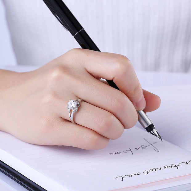 Fluer Sterling Silver Ring