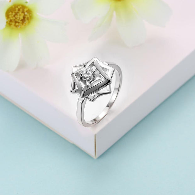 Sterling Silver Flower Ring