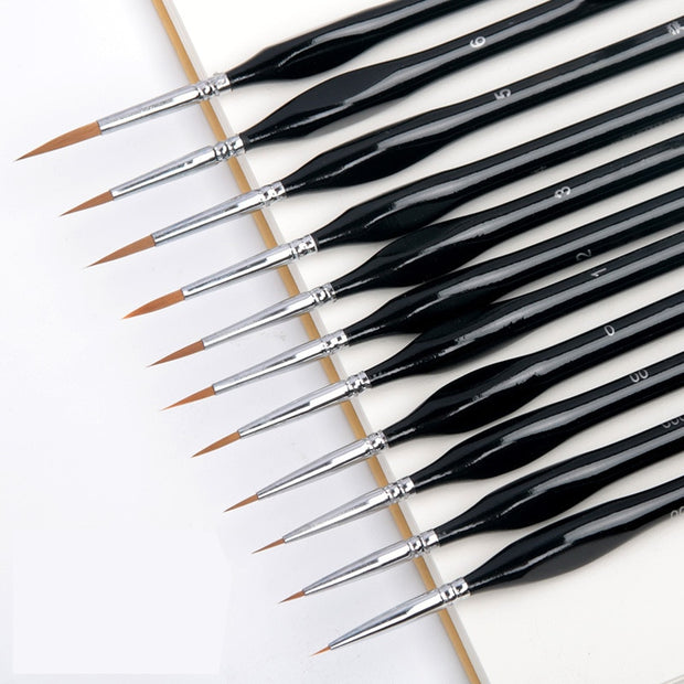 Miniature Detail Paint Brush Set