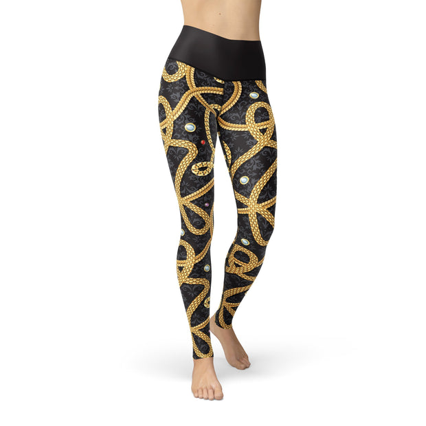 Beverly Gold Chains Leggings