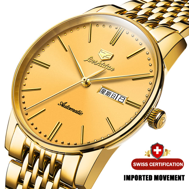 JSDUN Gold Men Automatic Mechanical Watch