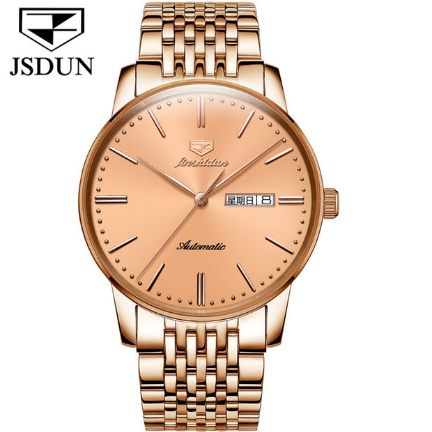 JSDUN Gold Men Automatic Mechanical Watch