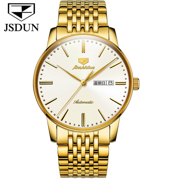 JSDUN Gold Men Automatic Mechanical Watch