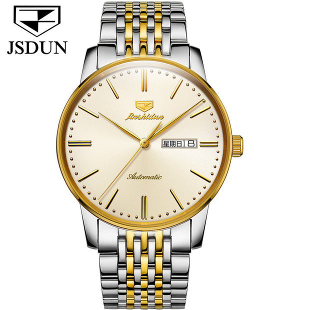 JSDUN Gold Men Automatic Mechanical Watch